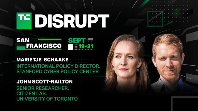 tc disrupt 2023 speaker carousel 1920x1080 Marietje SchaakeJohn Scott Railton