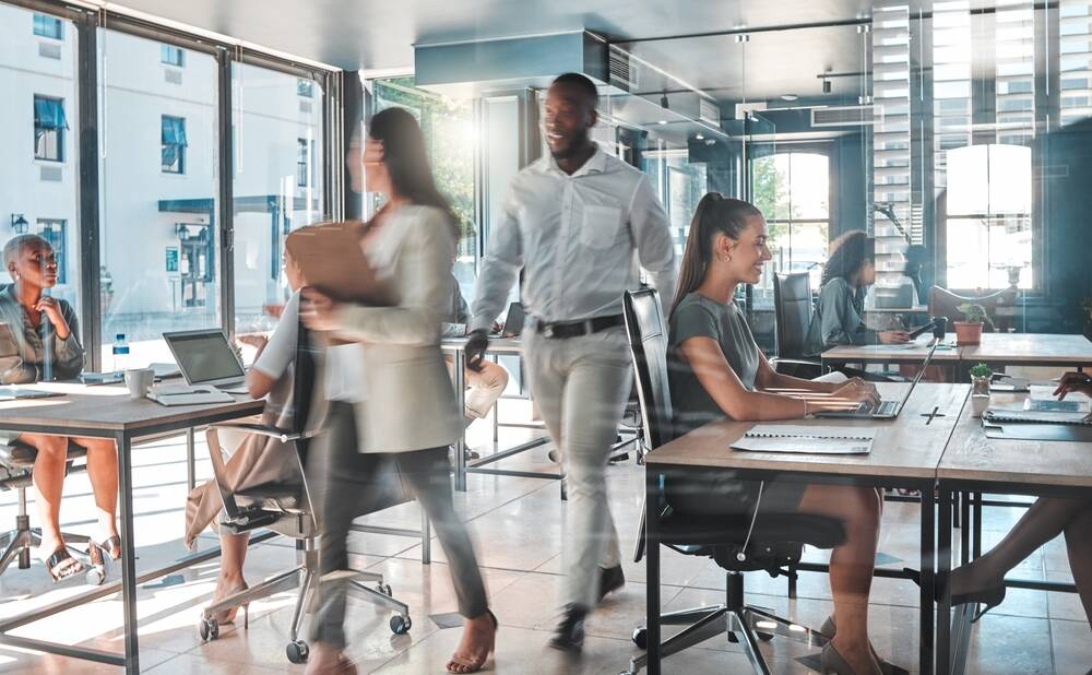 shutterstock busy office